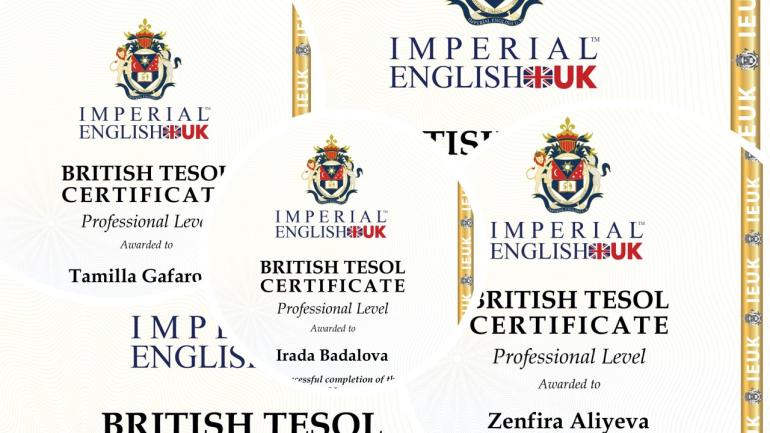 " TESOL " təlimi – 6 müdavimləri